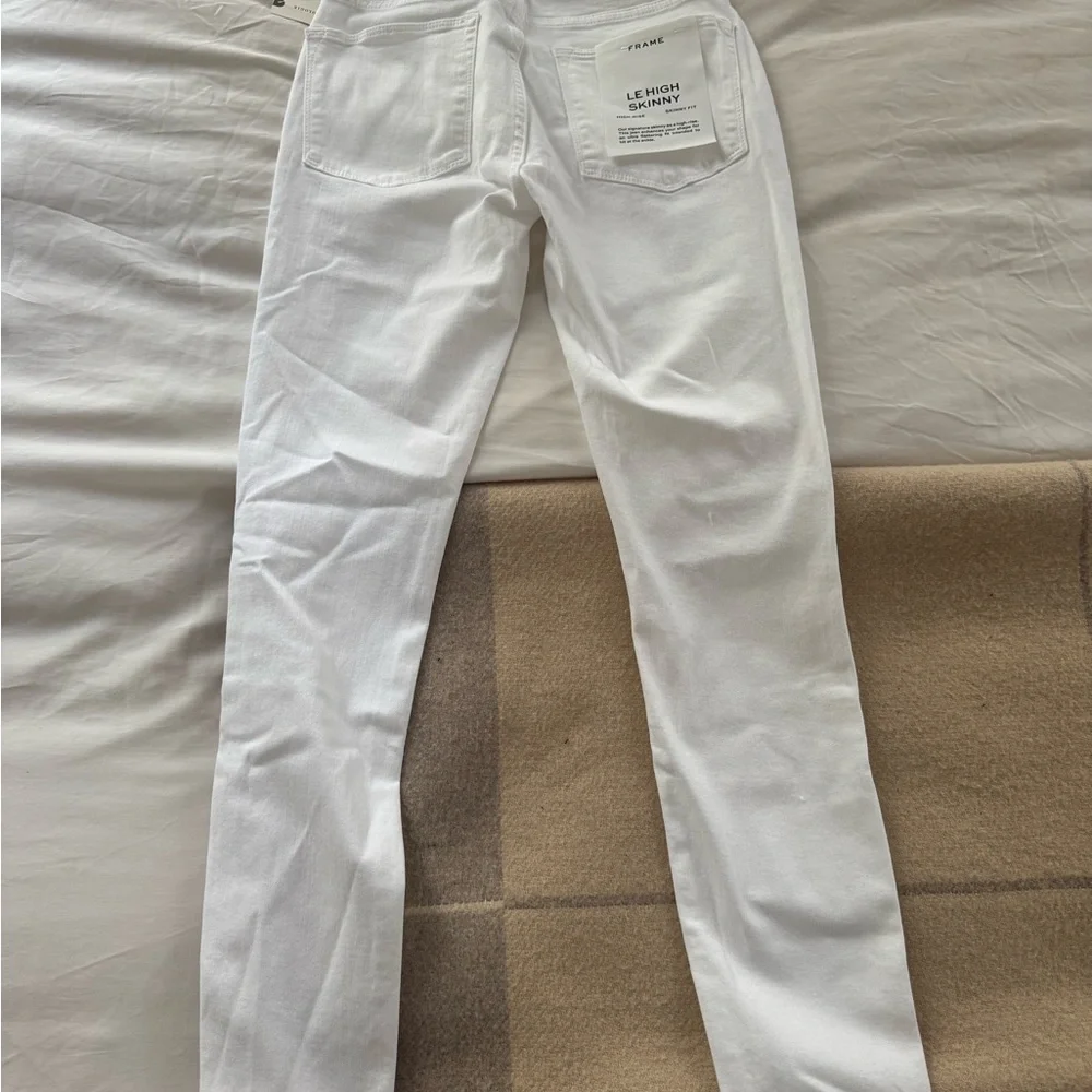 NWT Frame Denim Women's White Le High Skinny Jeans size 26
